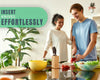 Ergonomic Bamboo Knife Block – Wide Countertop Holder for All Knife Sizes – Sleek, Durable & Versatile Kitchen Organizer