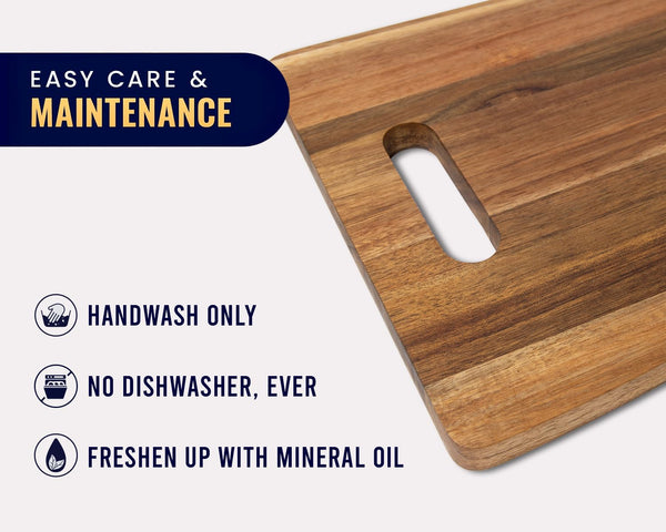Comfify 35" Extra Large Acacia Wood Charcuterie Board – Premium Serving Platter for Cheese, Appetizers & Gourmet Meals – Elegant Entertaining for Kitchen, Dining Table, BBQ & Patio
