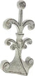 Fleur De Lis Cast Iron Door Stop – cast iron – alternate angle – Comfify