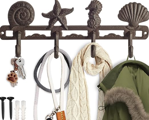 Vintage Seashell Coat Hook Hanger by Comfify