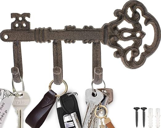 Vintage, Cast Iron Key Holder for Wall