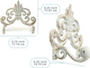 Fleur De Lis Cast Iron Toilet Paper Holder – Wall Mounted Tissue Dispenser – side angle – Comfify
