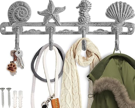 Vintage Seashell Coat Hook Hanger by Comfify