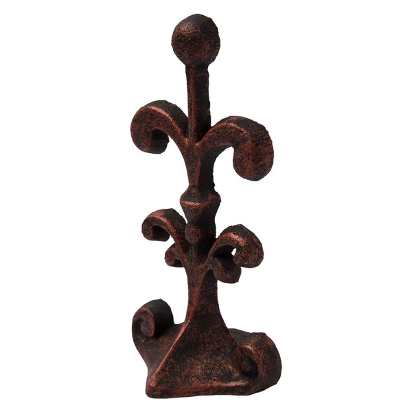 Fleur De Lis Cast Iron Door Stop - Comfify