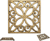 Cast Iron Trivet with Vintage Pattern and Rubber Pegs