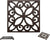 Cast Iron Trivet with Vintage Pattern and Rubber Pegs