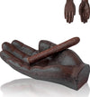 Cigar Ashtray - Cast Iron Hand Antique Ashtray – alternate angle – Comfify