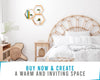 Rustic Wall Mounted Hexagonal Floating Shelves – Set of 3