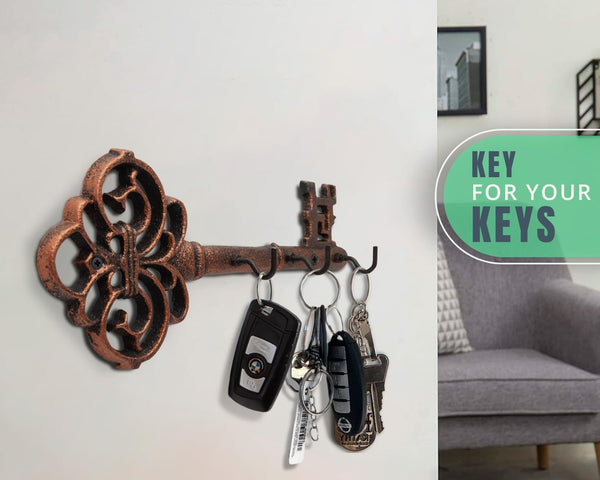 Vintage, Cast Iron Key Holder for Wall