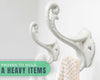 Shabby Chic Wall Mounted Hooks – Set of 4
