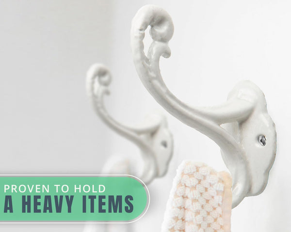 Shabby Chic Wall Mounted Hooks – Set of 4