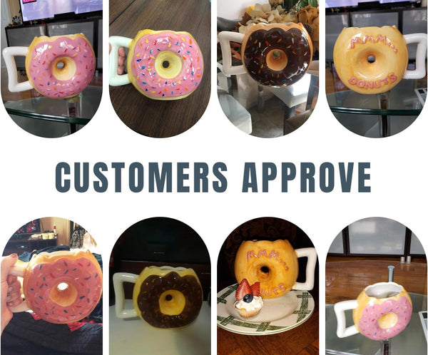 Ceramic Donut Mug- 14oz