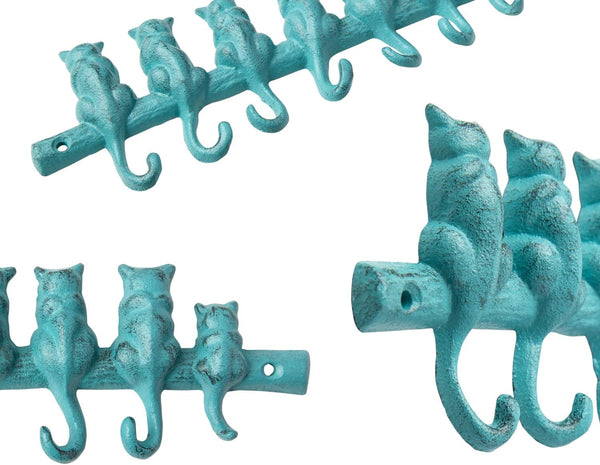 7 Cats Cast Iron Wall Hanger