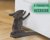 Vintage Cast Iron Mouse Door Stop Wedge – cast iron – alternate angle – Comfify