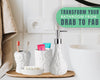 Designer - 4 Piece Bathroom Accessories Set - Ocean Waves Design