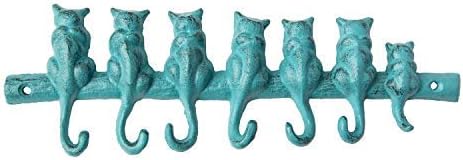 7 Cats Cast Iron Wall Hanger