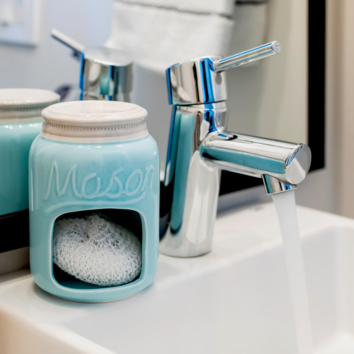 Ceramic Kitchen Sponge Holder Sink Caddy– Comfify