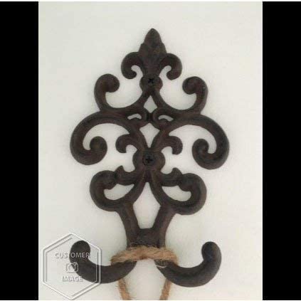 Decorative, Cast Iron, Vintage Double Wall Hook – Set of 2– Comfify