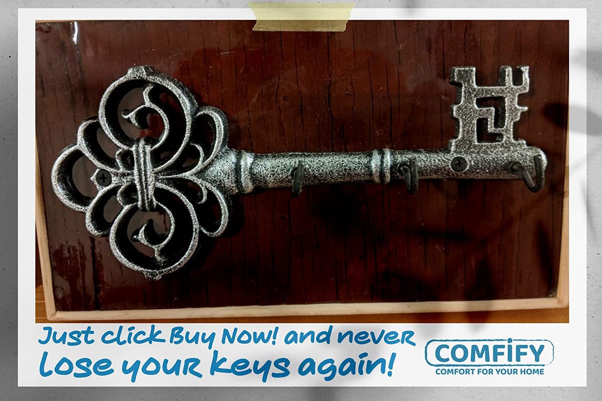 Vintage, Cast Iron Key Holder for Wall– Comfify