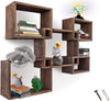 Wall Mounted Square Shaped Floating Shelves – Set of 5