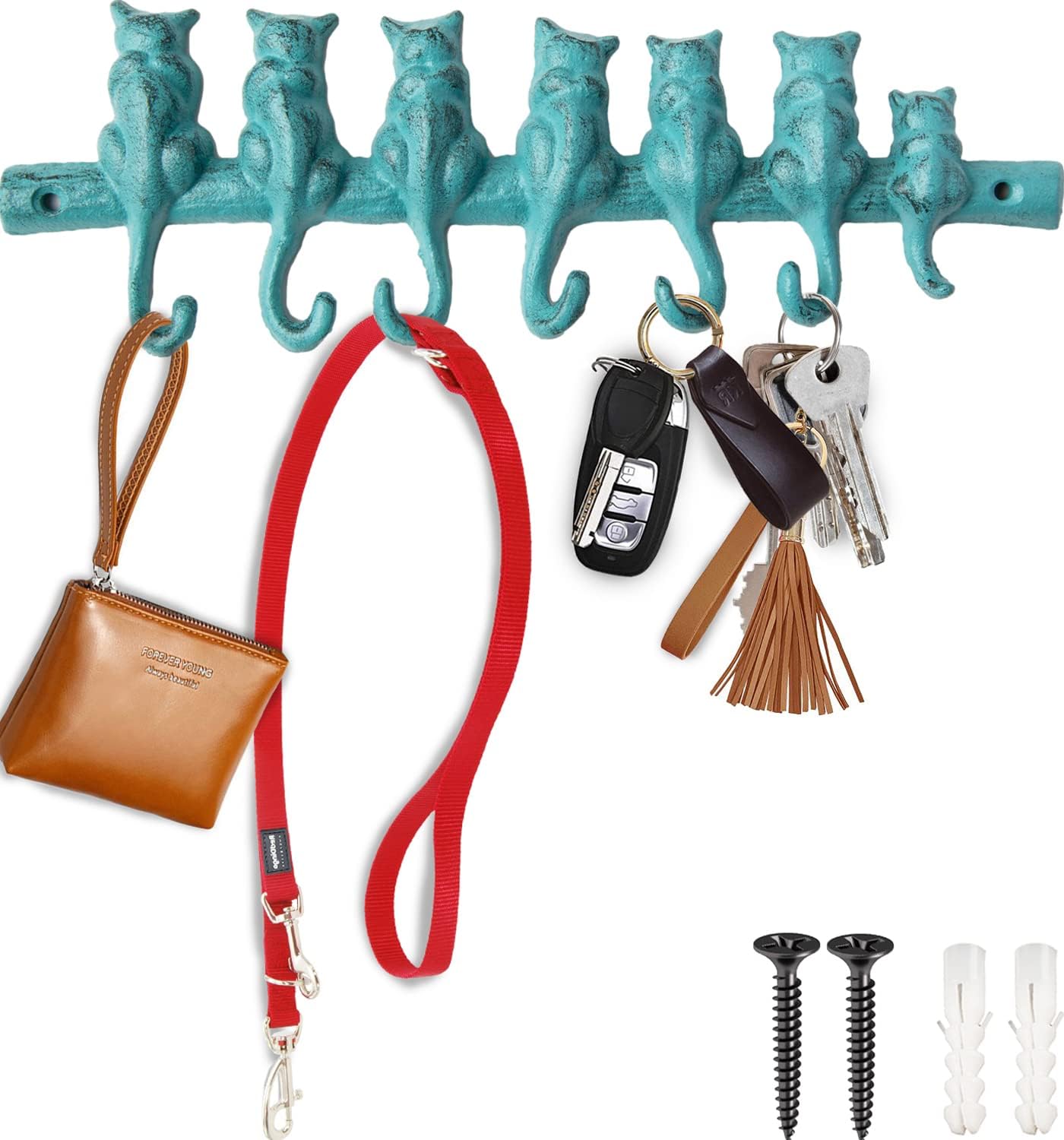 7 Cats Cast Iron Wall Hanger