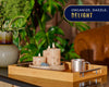Unique Nesting, Bamboo Serving Trays with Handle – Set of 2