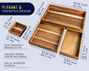 Comfify Bamboo Tray Set of 7 – Earthy Tones for Home & Kitchen | Sustainable, Durable Serving & Organizing Trays