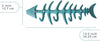 Decorative Cast Iron Hanger w/ 4 “Fish Bones” Hooks