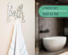 Modern Wall-Mounted "Bath" Towel and Robe Hook – Hand-Cast Aluminum with 3 Hooks – Silver Finish by Comfify