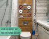 Unique Rustic Tic-Tac-Toe Toilet Paper Holder for Bathroom - Country Modern Toilet Paper Storage