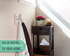 Modern Wall-Mounted "Bath" Towel and Robe Hook – Hand-Cast Aluminum with 3 Hooks – Silver Finish by Comfify