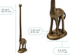Giraffe Paper Towel Holder for Kitchen or Decorative Toilet Paper Stand for Bathroom - Unique Antique, Vintage, Whimsical Animal Design Roll Dispenser for Home Decor - Gold With Black – lifestyle in bathroom – Comfify