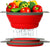 Colander Set - 2 Collapsible Colanders (Strainers) Set - Comfify