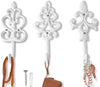 Shabby Chic Cast Iron Decorative Wall Hooks - Rustic - Golden - Farmhouse