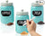 Mason Jar Ceramic Canister Set for Kitchen - Set of 3 - 12.85oz
