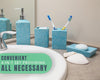 Designer 4-Piece Bathroom Accessory Set - Rose texture design