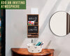 Rustic 2-Slot Mail Sorter Organizer for Wall with Chalkboard Surface & 3 Double Key Hooks