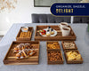 Comfify Bamboo Tray Set of 7 – Earthy Tones for Home & Kitchen | Sustainable, Durable Serving & Organizing Trays