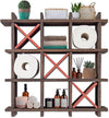 Unique Rustic Tic-Tac-Toe Toilet Paper Holder for Bathroom - Country Modern Toilet Paper Storage