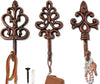 Shabby Chic Cast Iron Decorative Wall Hooks - Rustic - Golden - Farmhouse