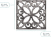 Decorative Cast Iron Trivet – Square Pattern for Kitchen or Dining Table – lifestyle in kitchen – Comfify