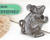 Cast Iron Mouse Door Stop – One Vintage Rustic Wedge for Bedroom, Bath, or Entry – back view – Comfify