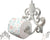 Fleur De Lis Cast Iron Toilet Paper Holder – Wall Mounted Tissue Dispenser – front view – Comfify