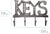 Key Holder for Wall - Decorative Farmhouse Rustic Wall Mount Key Organizer with 4 Hooks - Vintage Cast Iron Key Rack with Screws and Anchors – 6x8 - Gray – front view – Comfify