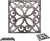 Decorative Cast Iron Trivet – Square Pattern for Kitchen or Dining Table – front view – Comfify