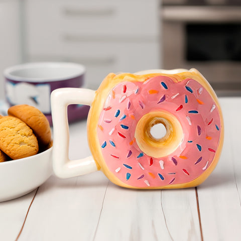 Ceramic Donut Mug- 14oz