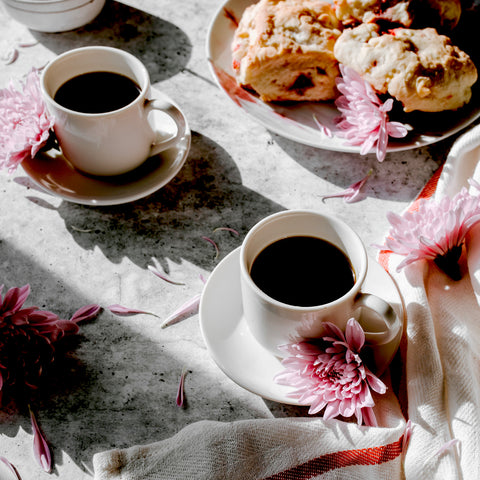 4oz. Espresso Cups Set of 4 With Matching Saucers