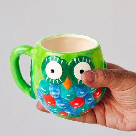 Novelty Owl Mugs – Set of 6
