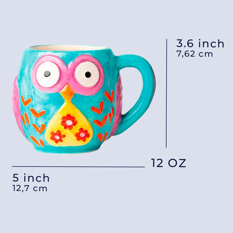 Novelty Owl Mugs – Set of 6