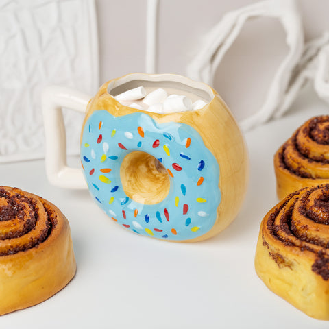 Ceramic Donut Mug- 14oz